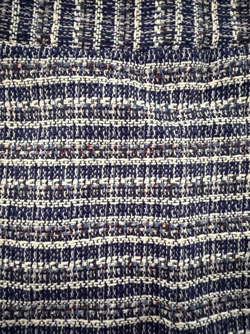 Loft Tweed mini skirt, navy, black, white, size 2, NWT - Picture 3 of 10
